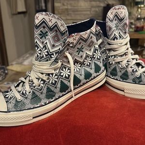 Converse chuck 70 “Christmas trees” snowflakes!